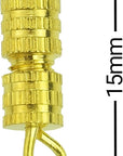 Barrel Screw-100Pcs-Screw Type Clasp 4X15Mm-10 Retail Packaging