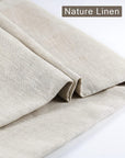 39 X 55 Inch Natural Pure 100% Linen Fabric, Plain Solid Colour Linen Fabric Cloth for Needlework, Dressmaking, Skirts, Bag, Embroidery, Tablecloths and Garments Craft