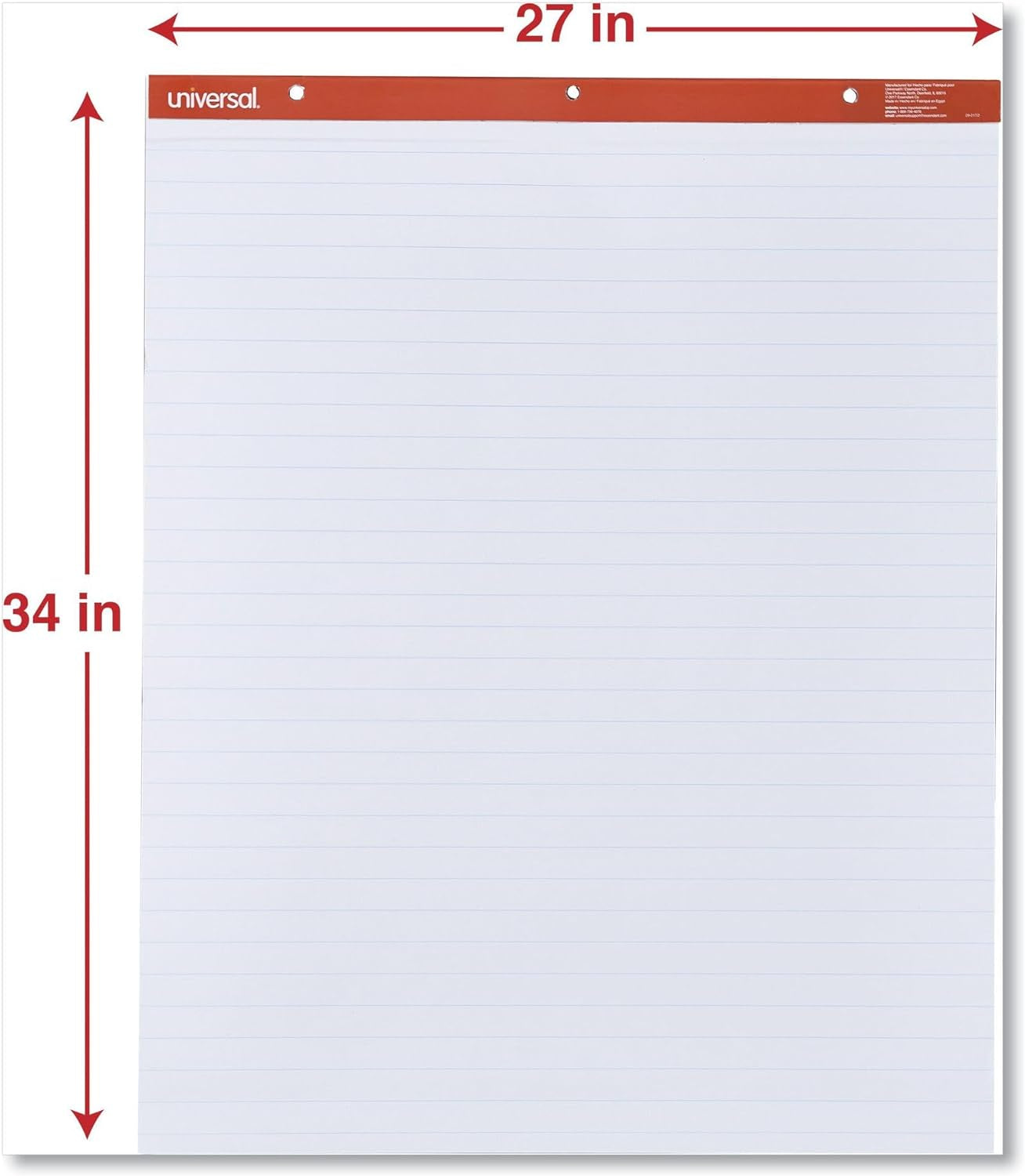 UNV35601 27 In. X 34 In. Easel Pads/Flip Charts - White (2/Carton)