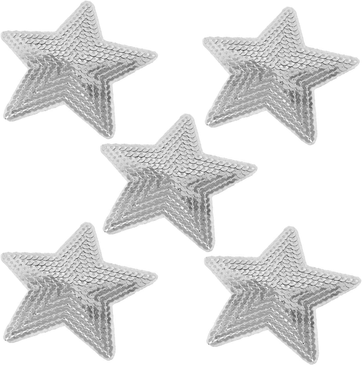 12PCS Sequins Star Patche Appliques for Embroidery (Coloful)