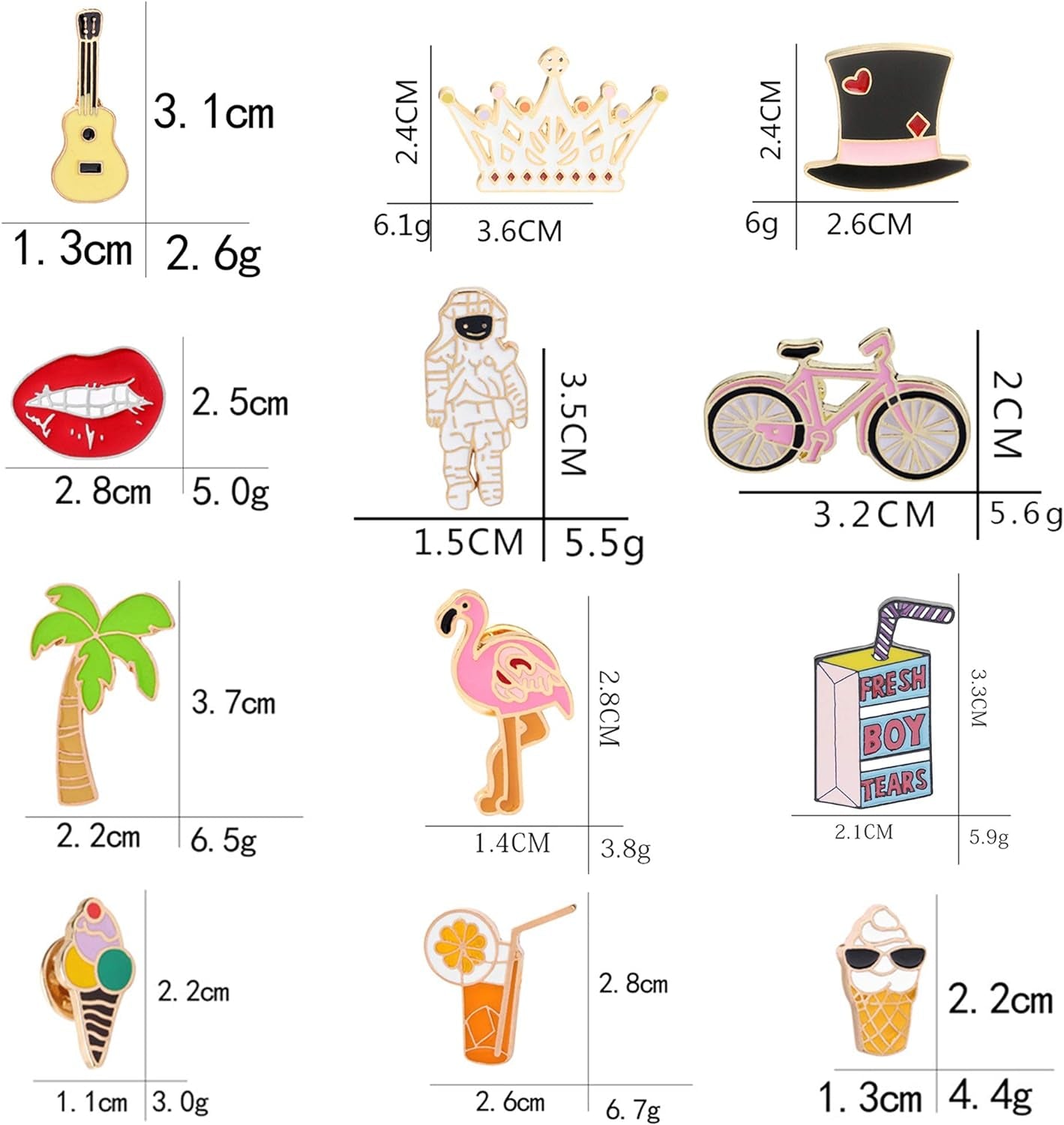 25 Pieces Cute Enamel Lapel Pin Set Cartoon Brooch Pin Badges Brooch Pins for Clothing Bags Jackets Accessories Supplies DIY Crafts