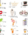 25 Pieces Cute Enamel Lapel Pin Set Cartoon Brooch Pin Badges Brooch Pins for Clothing Bags Jackets Accessories Supplies DIY Crafts