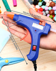 Mini Hot Glue Gun with Glue Sticks for Class Projects Small Hot Melt Gun for Kids Low Temp Glue Gun with Rubber Protector Craft Glue Gun for DIY Arts, Sealing, Home Repairs, 20 W (4 Pieces)