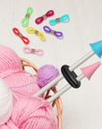 35Pcs Knitting Stitch Stoppers, Needle Minder, Knitting Needle Stoppers, Knitting & Crochet Supplies, Knitting Needle Point Protectors, Needle Stopper, Knitting Needle Hugger