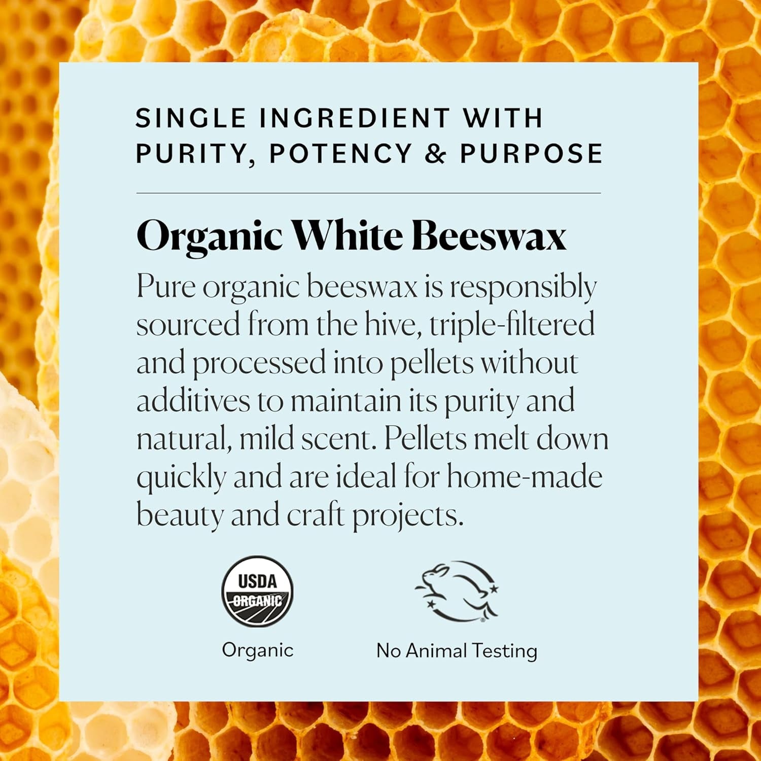- Organic White Beeswax - DIY Home Essentials - Beauty, Skin Care, & Crafts - Candle Making Supplies - Make Lip Balm, Candles, Soap, Lotion, Cream, Body Butter - Mild Natural Scent, 16Oz