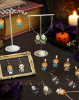 28Pcs Horror Classic Movie Character Charms Halloween Enamel Pendants, Horror Alloy Charm Pendant Ghost Dangle Halloween Scary Earring Necklace Bracelet Charms for Jewelry Making DIY Crafts Gifts