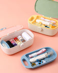 Sewing Kit, Portable Travel Sewing Kit for Adults, Needle and Thread Kit Plastic Sewing Box Small Sewing Kit Sewing Accesories and Supplies