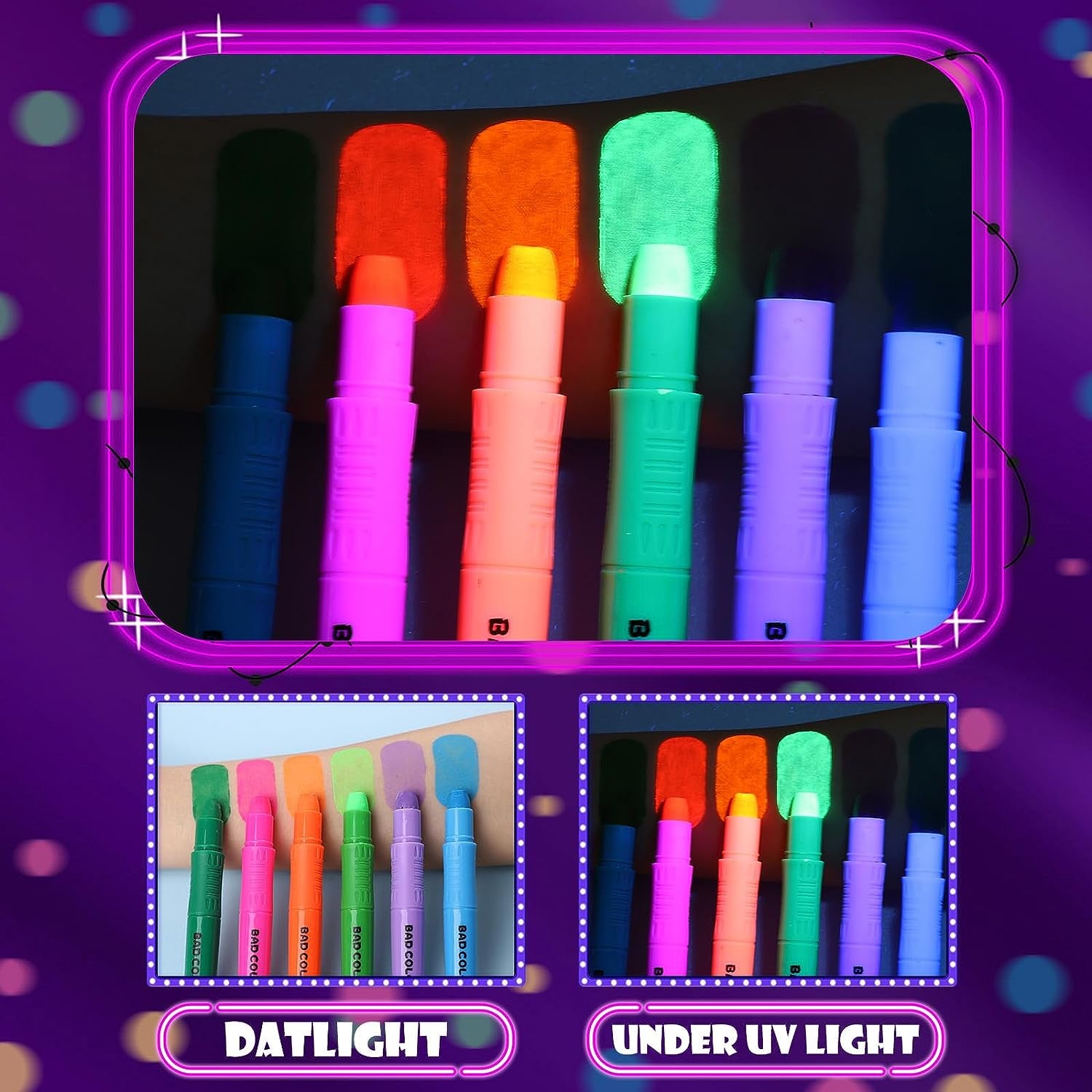 Face Painting Kits for Kids, 12 Colors Twistable Face Paint Sticks, 3 Type Brushes, Water Based Washable Face Paint Crayons Kit for Halloween Cosplay Makeup Body Paints for Children Adult