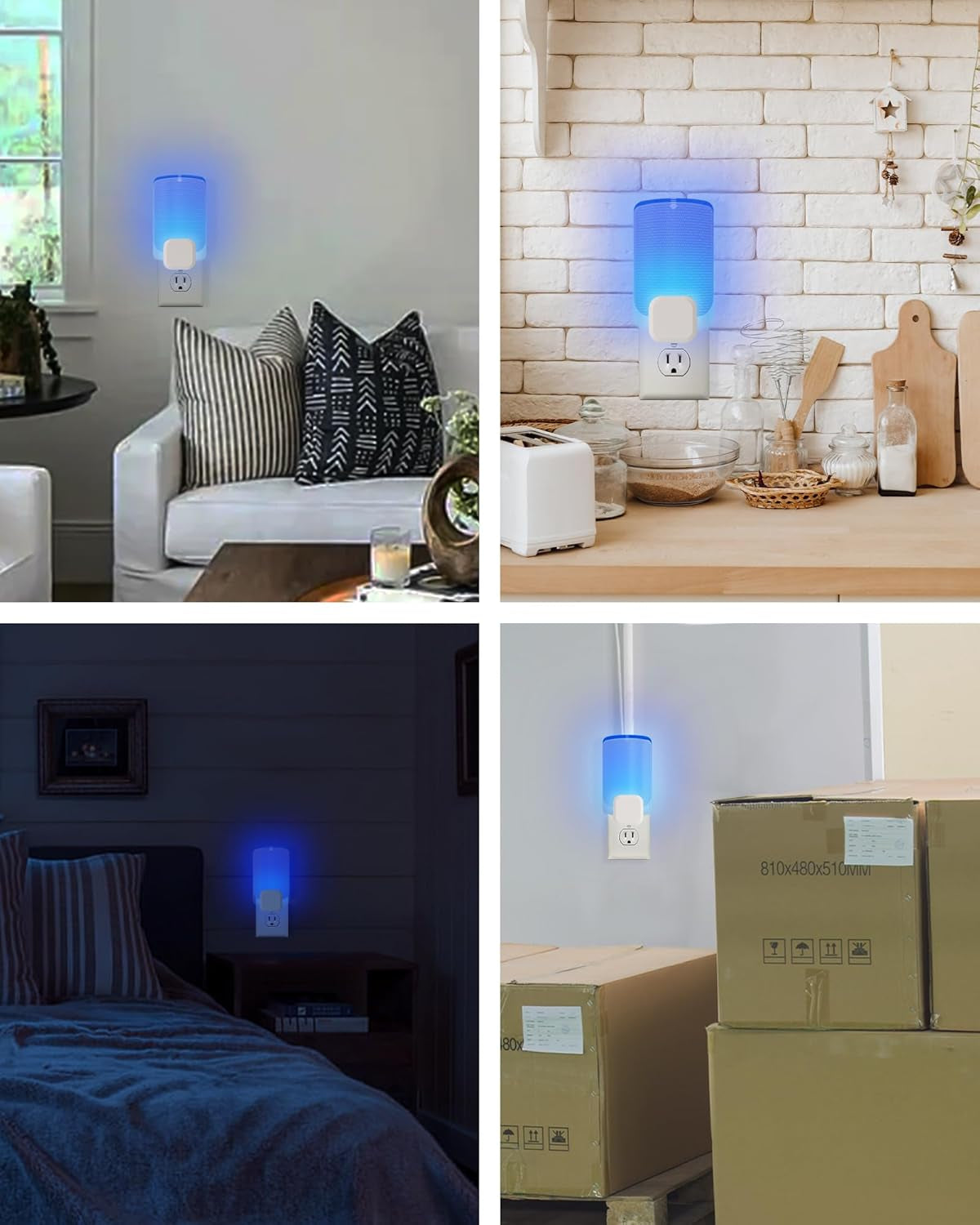 6 Pack Refill Cartridges Compatible with Raid Plug-In Blue Light, Refill Glue Cards for Stem Blue Light Indoor Wall Plug-In for Home