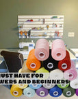 Sewing Thread Kit 20 Colors Polyester Sewing Thread Set 1000 Yards per Spool Black & White for Sewing Machine, Hand Stitching and Quilting Use