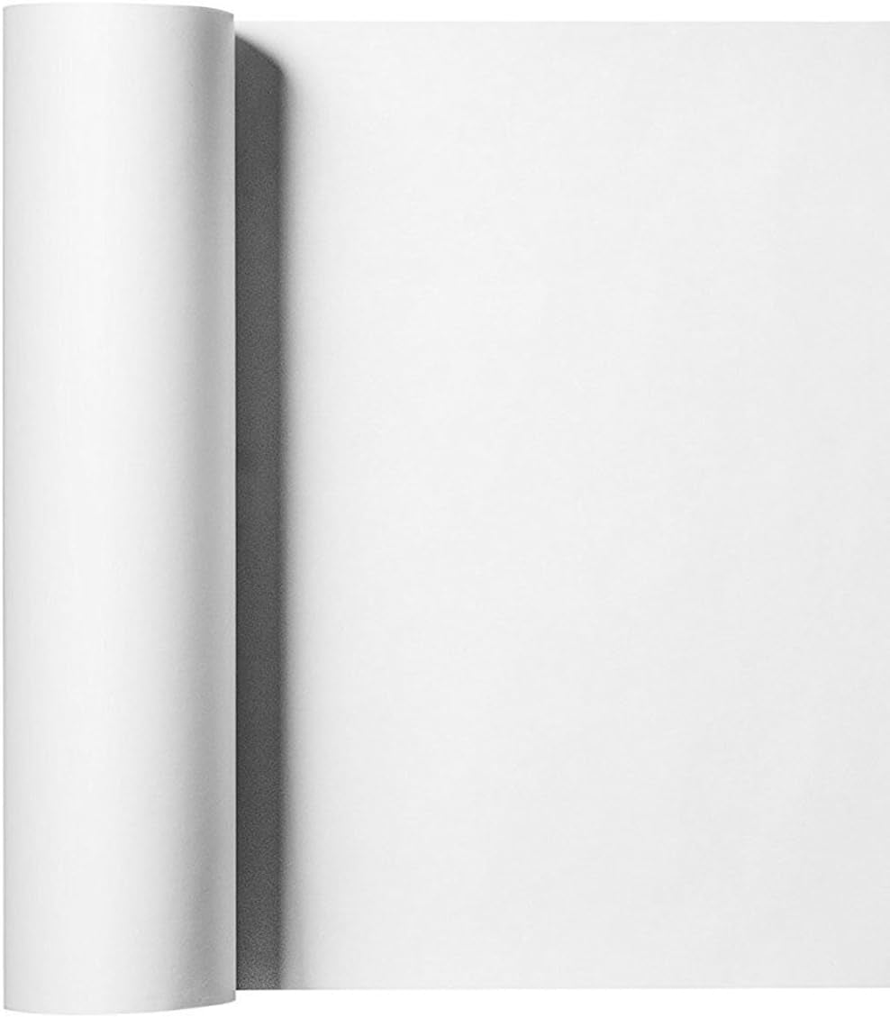 Easyweed Heat Transfer Vinyl HTV for T-Shirts 12 Inches by 3 Feet Roll (White)