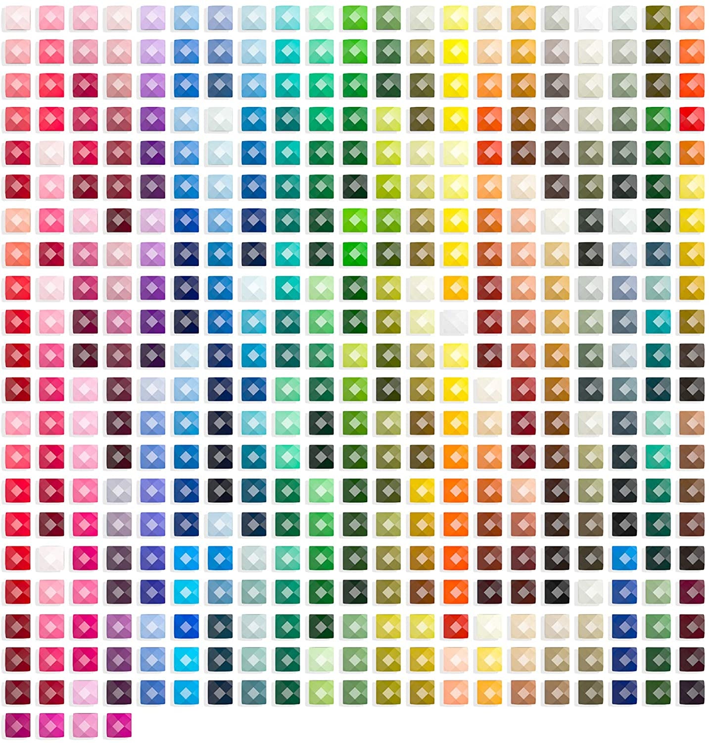 Beads for Diamond Painting Kit, 89000 Pieces 445 Colors Drills Sparkle Diamonds for Nails Diamond Art Crafts (Square Beads 200 Pcs per Bag)