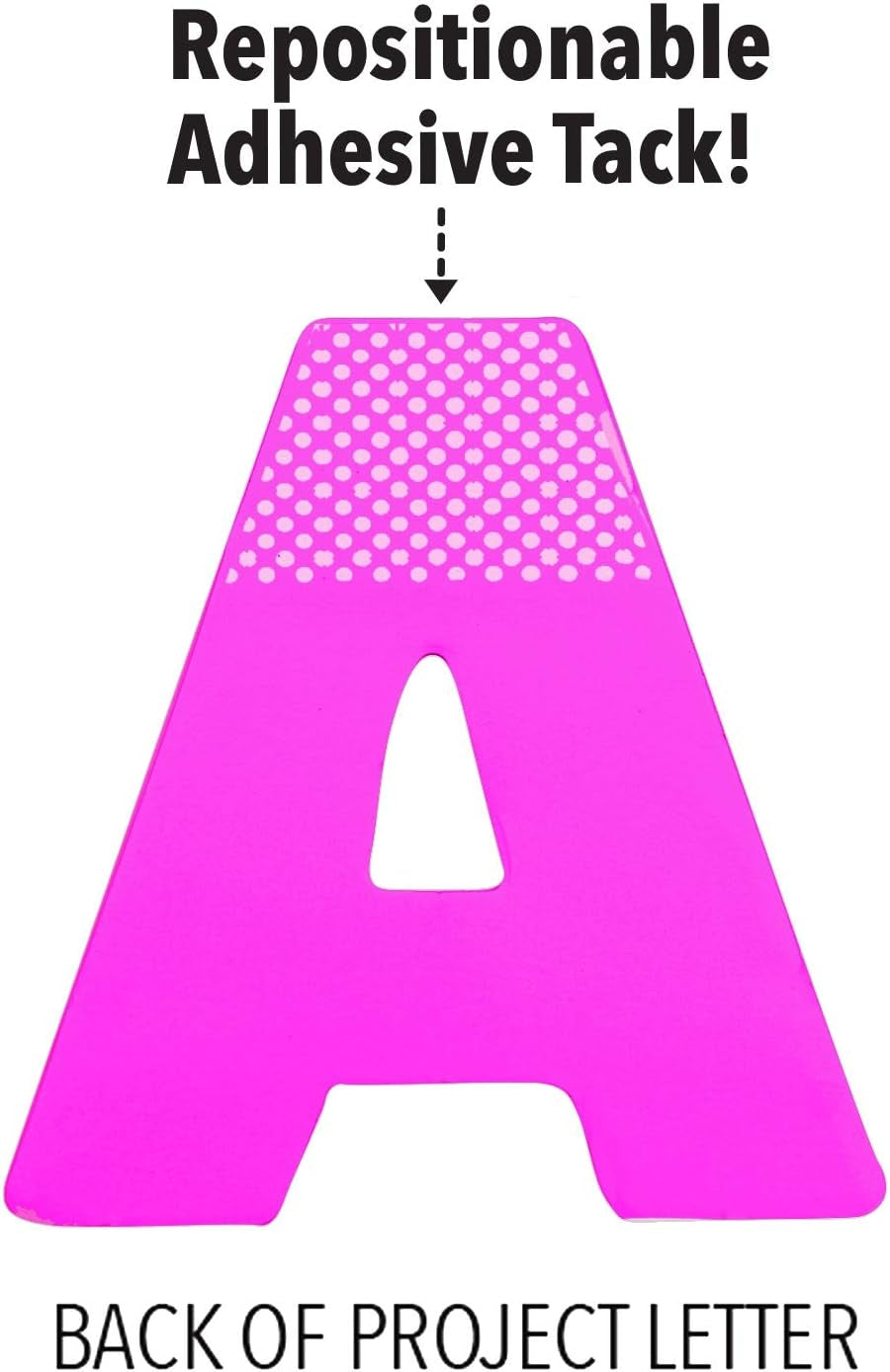 Jumbo 4" Paper Poster Letters and Numbers for Projects and Crafts, Neon Colors, 190 Pieces, Study Room