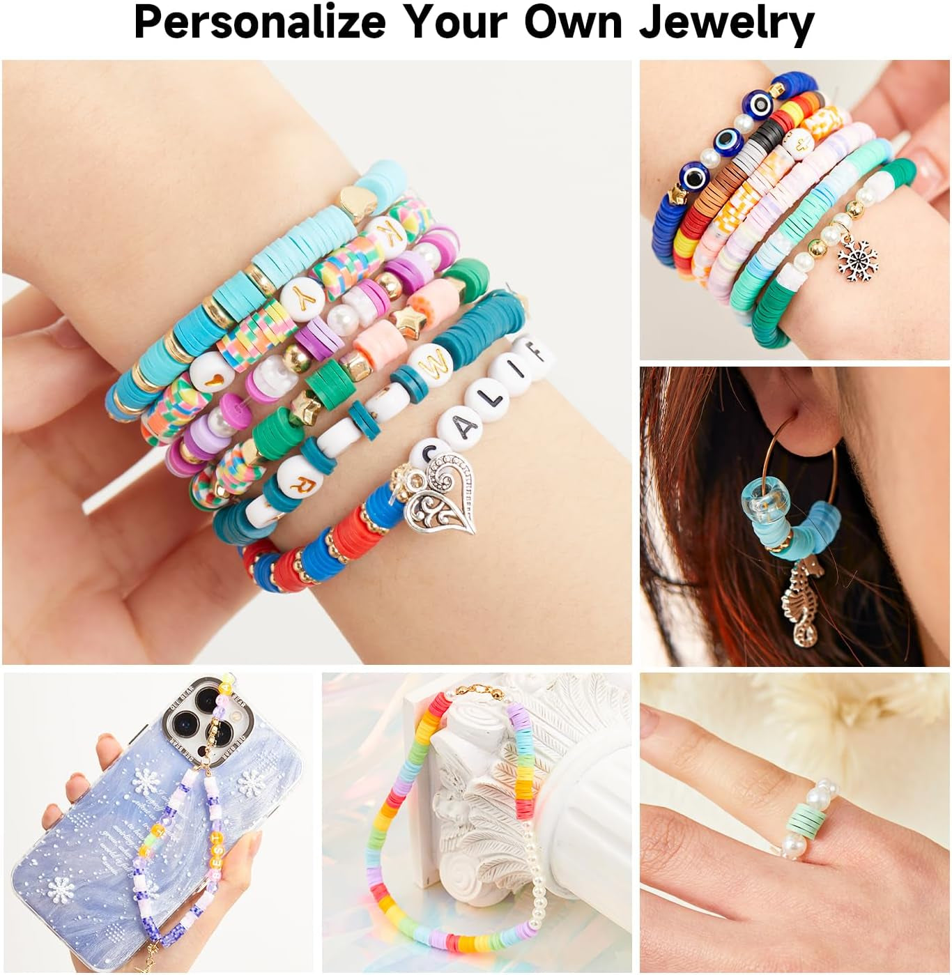 22000 Pcs Clay Beads for Bracelet Making Kit, 120 Colors Flat round Polymer Clay Beads, Friendship Bracelet Kit Heishi Beads for DIY Jewelry Making, Crafts Gift for Girls Teen Ages 6-12