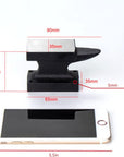 Iron Horn Anvil Bench Block,Small Iron Single Horn Base Jeweler Blacksmith Tool, Metal Stamping Hammer for Jewelry Making