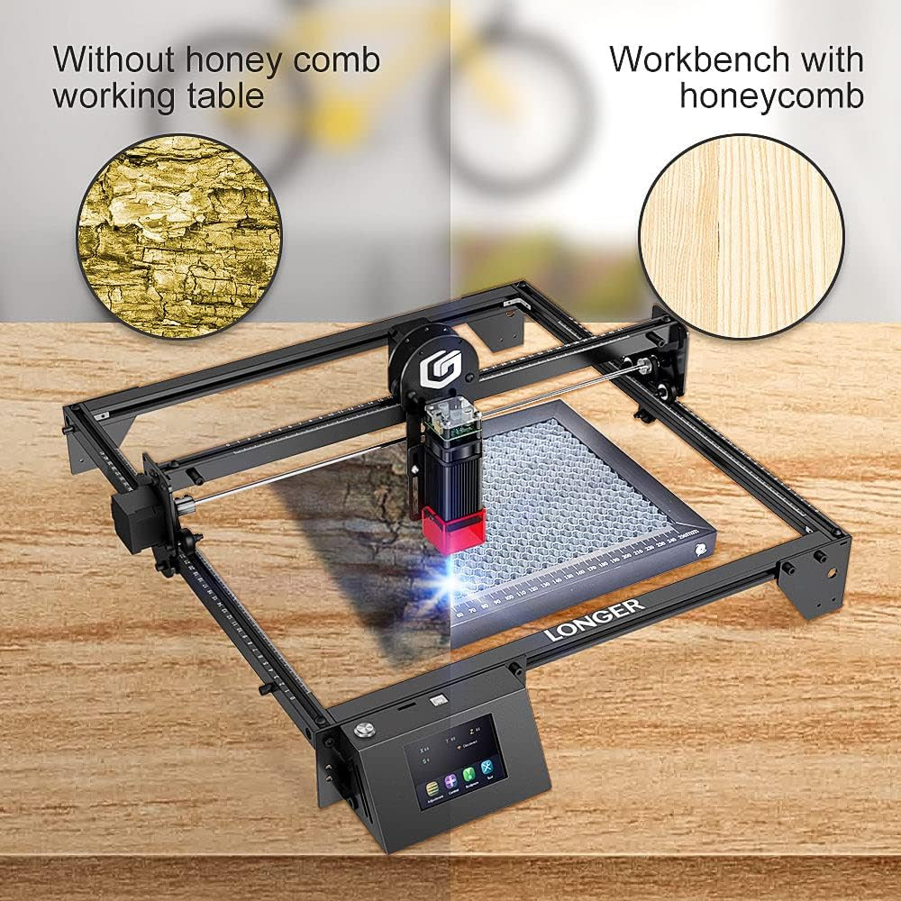 Honeycomb Working Table, Soulmate for Engraver, Honeycomb Working Panel Set for RAY5, Fast Heat Dissipation and Desktop-Protecting, Compatible with All Laser Engraver Machine,11.8"X 7.8"X 0.86"