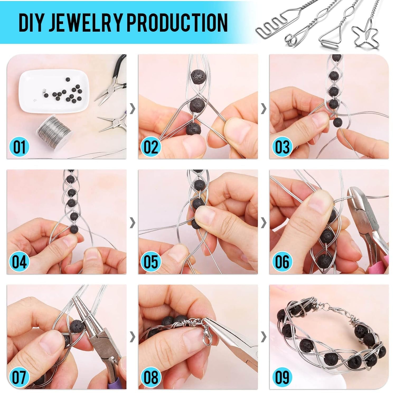 24 Gauge Stainless Steel Wire for Jewelry Making, Bailing Wire Snare Wire Wrapping for Craft and Jewelry Making