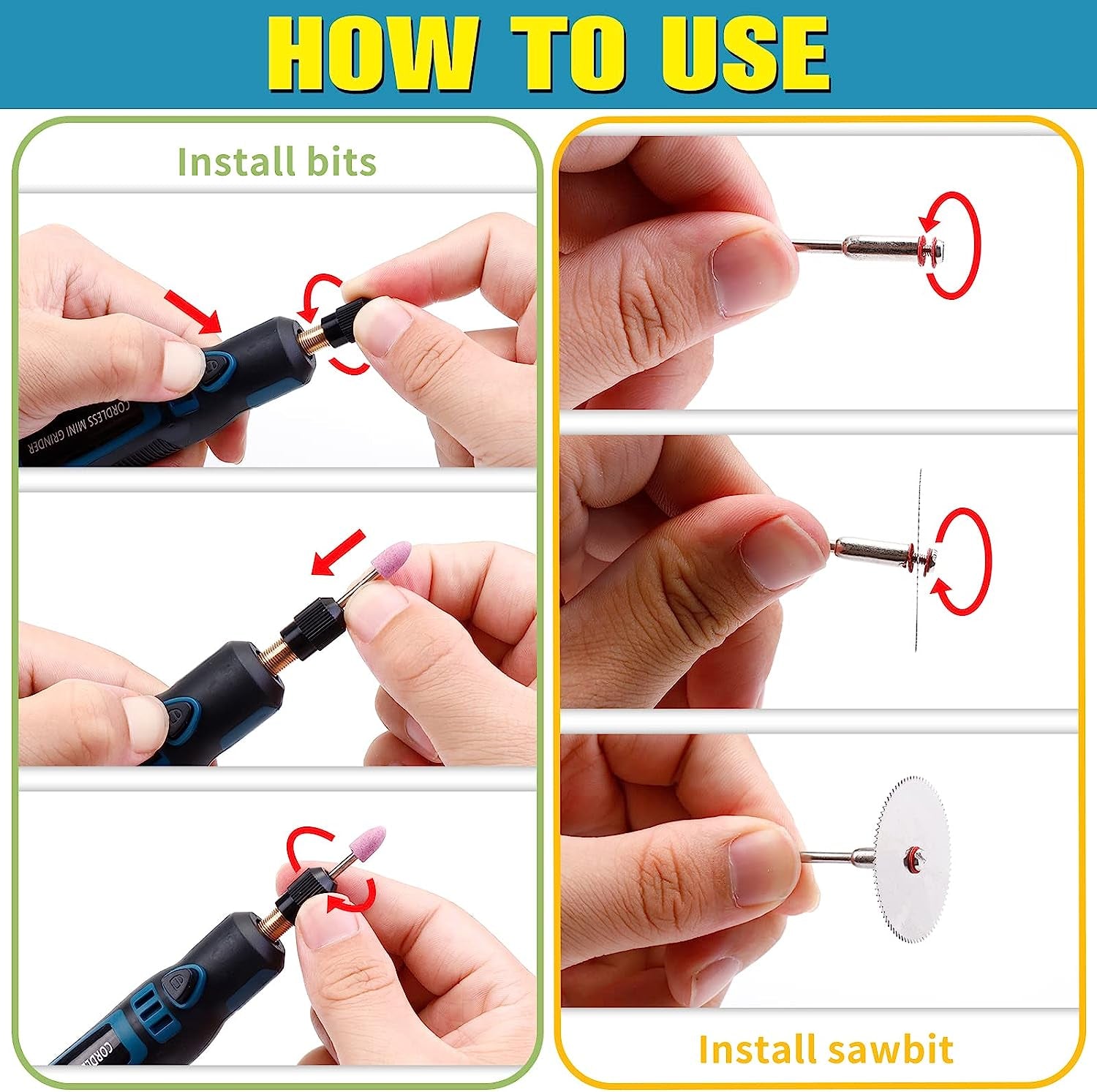 20W Engraving Pen with 44 Bits, USB Multi-Functional Electric Cordless Engraver Tool for DIY, Polishing Carving Jewelry, Glass, Stone, Metal, Plastic, and Wood