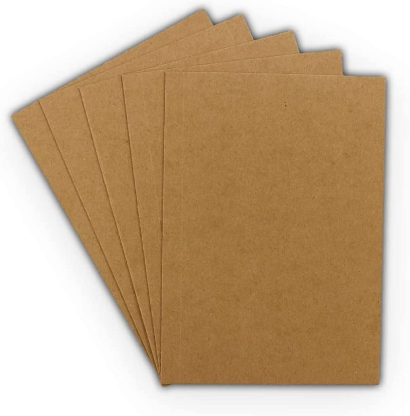 10  8.5X11 Chipboard Cardboard Craft Scrapbook Material Scrapbooking Packaging Sheets Shipping Pads Inserts 8 1/2 Inch X 11 Inch Chip Board