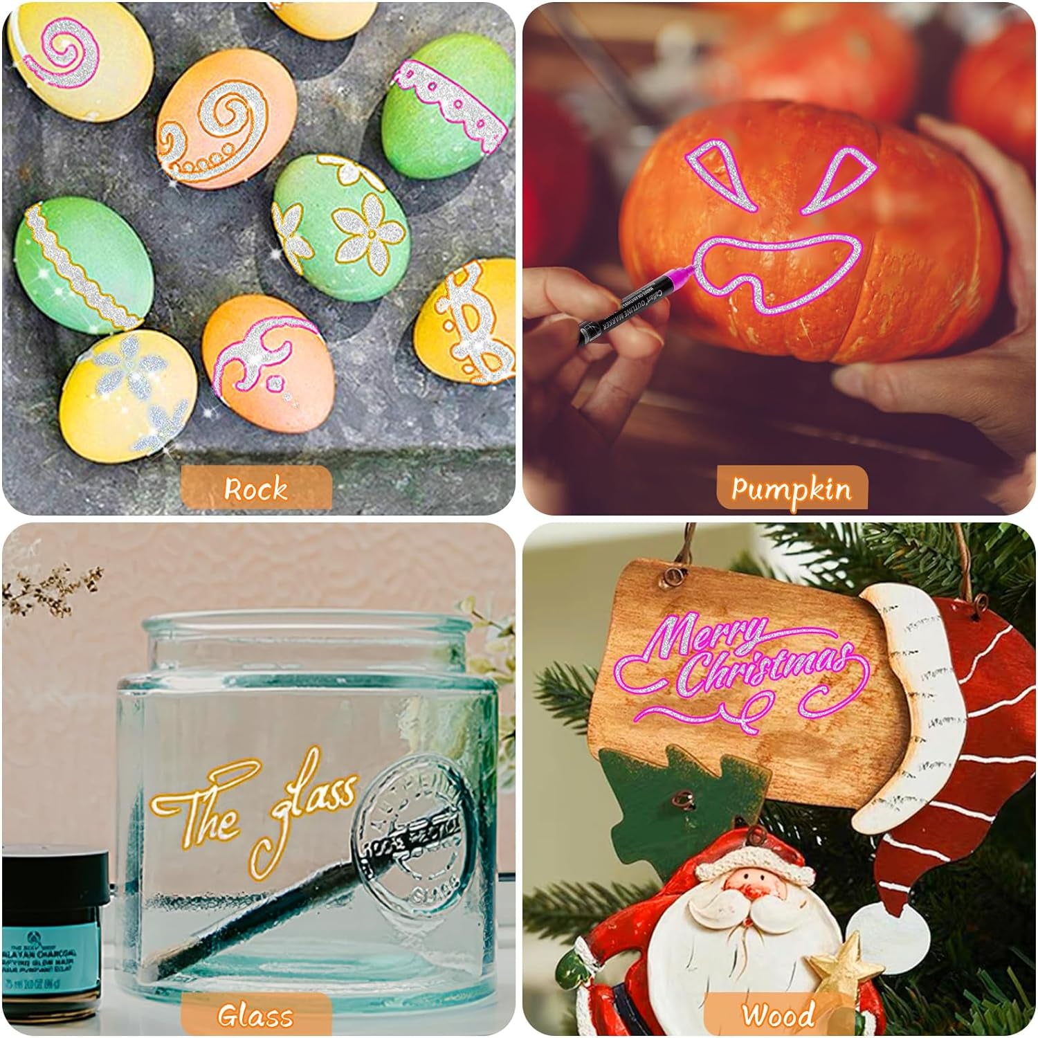 24-Color Shimmer Double-Line Drawing Doodle Outline Markers, Aesthetic Cute Preppy Stuff School Supplies, Glitter Markers Pens Set for Cards Lettering, Gift for 4-12 Year Old Girl Kids