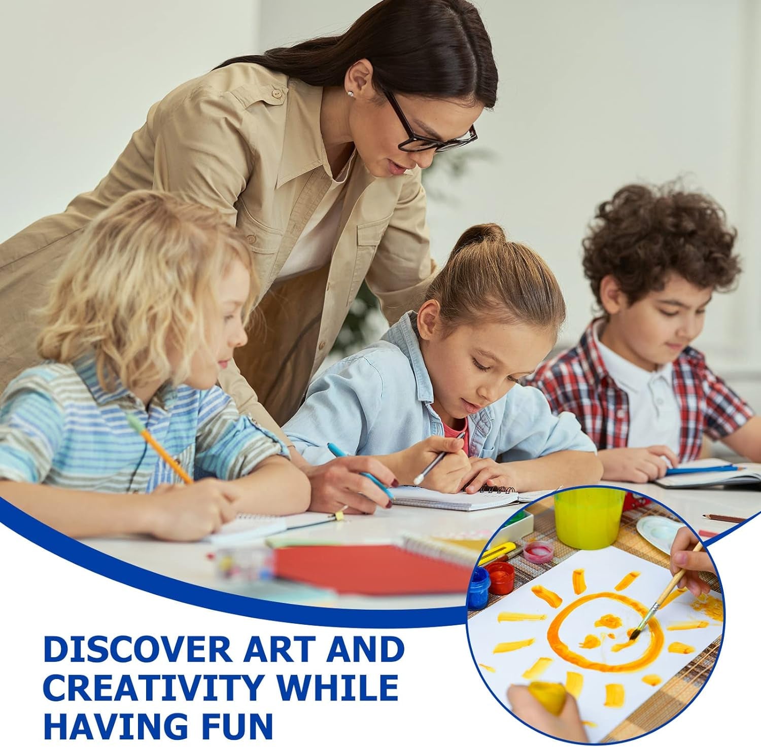 300 Sheets 3 Sizes Watercolor Paper 90 Lb/ 160 GSM White Cold Press Paper Pack Paint Water Color Paper for Kids Students Painting Beginners Artists Drawing Sketch, 5 X 7, 6 X 9, 9 X 12