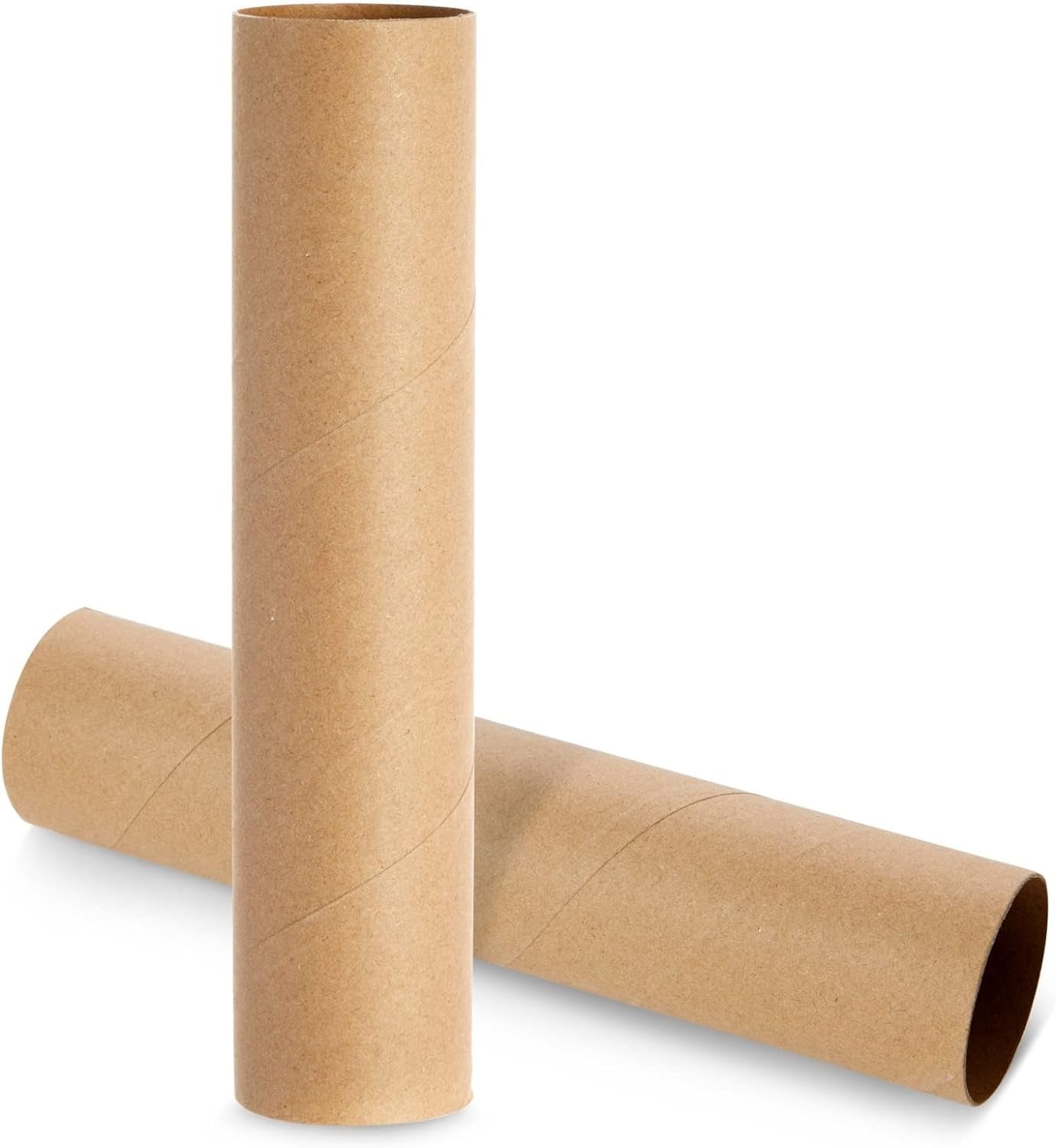 30 Pack 8 Inch Cardboard Tubes, 1.6X8“ Empty Toilet Paper Rolls for Crafts and Art Projects, DIY Brown Crafting Paper Roll for Classrooms, Dioramas, and Decorations