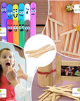 8”100Pcs Jumbo Wooden Craft Sticks Wooden Popsicle Craft Sticks Stick Treat Sticks Ice Pop Sticks for DIY Crafts，Home Art Projects, Classroom Art Supplies