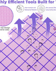 Blocking Mats for Knitting, Extra Thick Crochet Blocking Mats for Crochet Projects, Blocking Mats Boards for Crochet Projects with 150 T-Pins and Storage Bag for Knitting Supplies