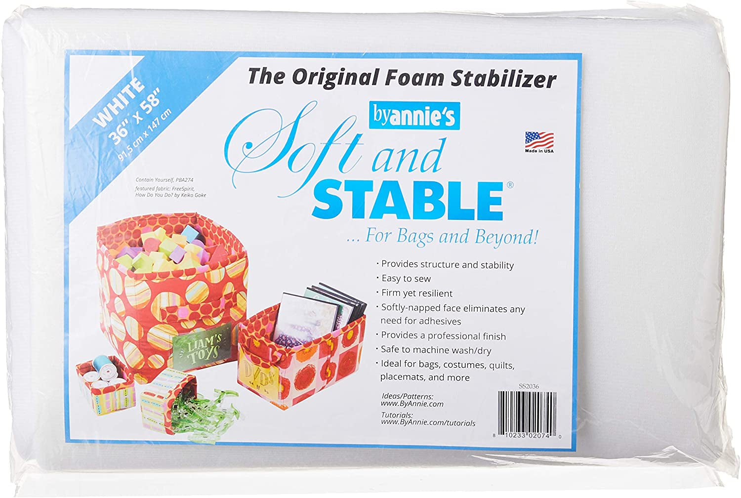 By'S Soft and Stable Fabric, 36 by 58-Inch, White