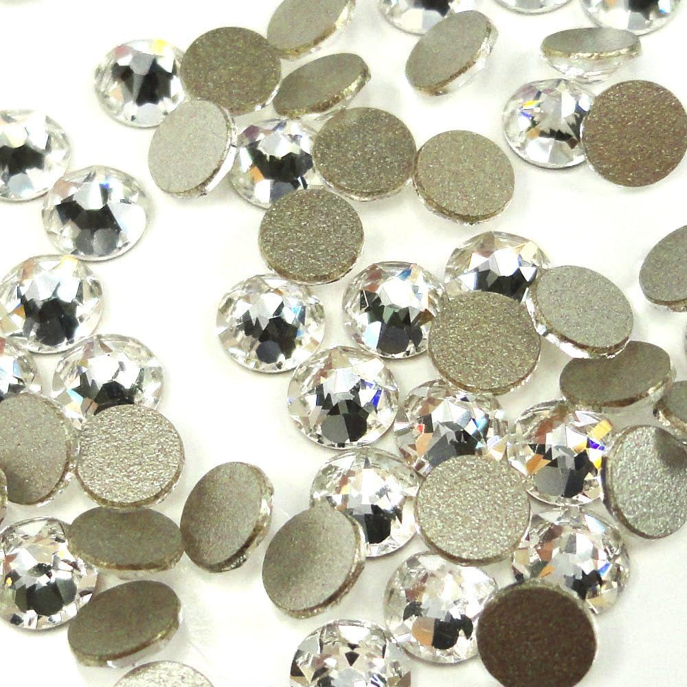 144 Pcs Crystal (001) Clear  New 2088 Xirius 20Ss Flat Backs Rhinestones 5Mm DIY Bling Deco Round