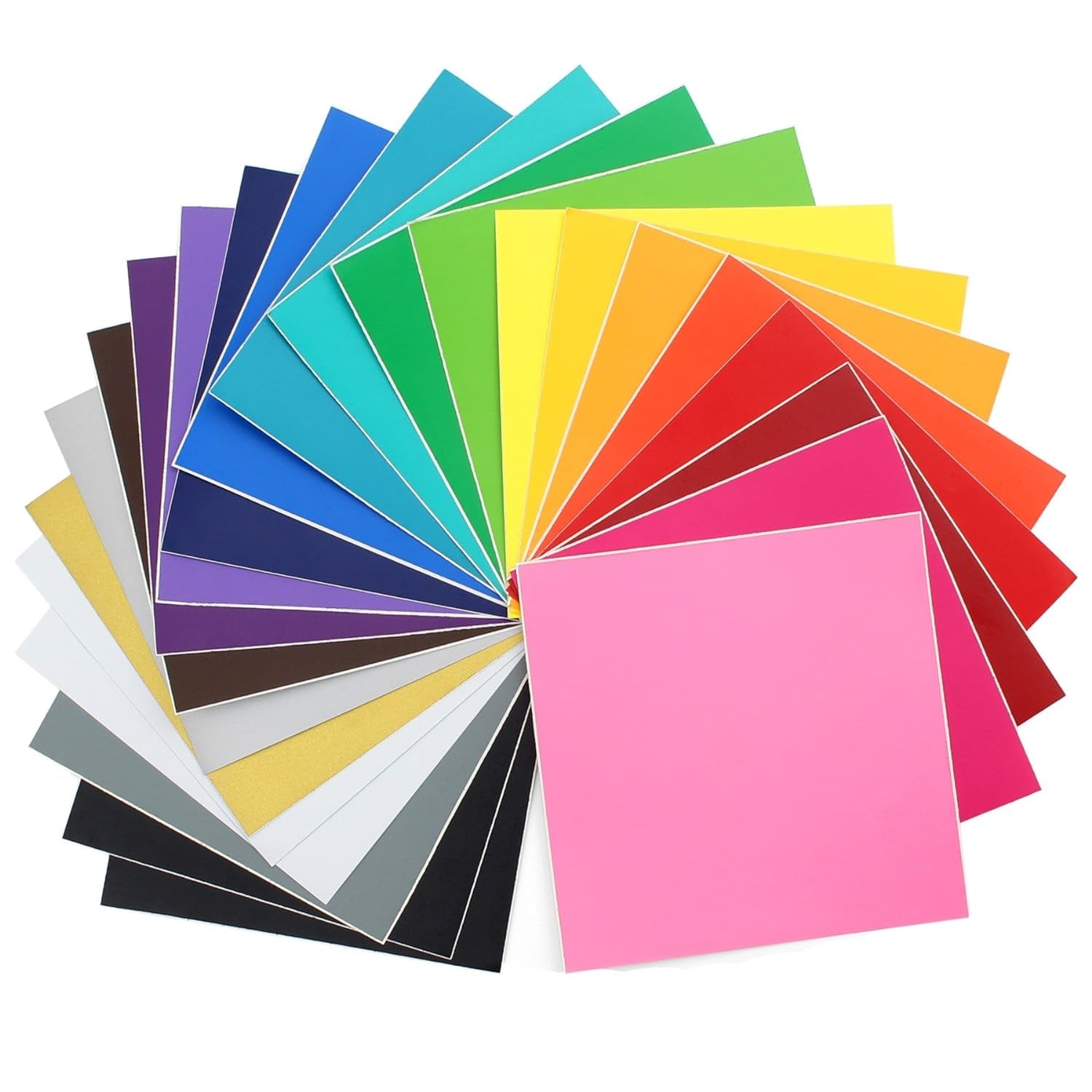 631 Matte Vinyl - 24 Pack of Top Colors - 12" X 12" Sheets