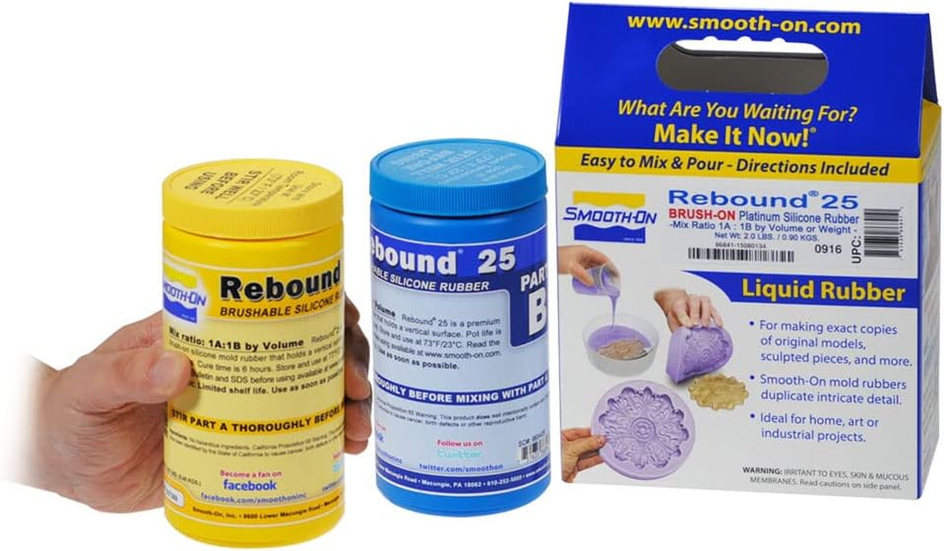 Rebound 25 - Brushable Platinum Silicone Rubber - Pint Unit