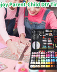 Large Sewing Kit for Adults, 235 Pcs Needle and Thread Kit with Basic Sewing Supplies and Accessories for Travel Small Fixes, Emergency Repairs, Hand Sewing, Beginners, Starter