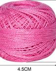 Crochet Thread Cotton Yarn Threads Balls 35 Balls Popular Rainbow Colors of Size 5 Crochet Thread 100% Long Staple Cotton Mercerized Cotton