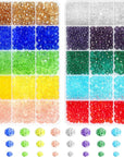 2000 Pcs Briolette Crystal Glass Beads for Jewelry Making, Rondelle Crystal Beads for Crafts and Suncatchers, 10 Coloers, 3 Sizes(4Mm, 6Mm, 8 Mm)