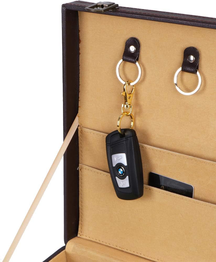 5 Set Key Chain Flat Key Rings Women Metal Swivel Clasps Snap-On Keychain Ring Hook Spring Clip Snap Hook Lobster Clasp for Keys, Lanyards Jewelry Findings, round Edge, Gold