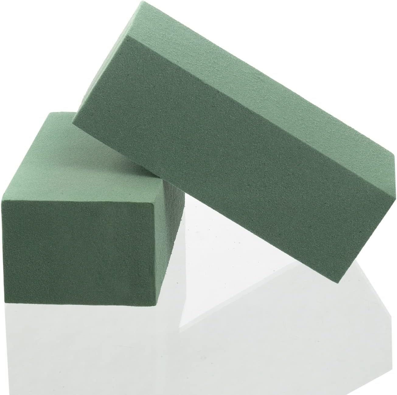 Floral Foam Blocks Wet Dry for Fresh or Artificial Flower Arrangements, Florist Styrafoam Bricks, 6 Pcs, Green