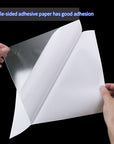A4 Size 8.3X11.5 Inch Clear Double Sided Adhesive Tape Sheets, Super Strong Sticky Tape, DIY Art, Craft, Home Decorative Tape with White Liner (20)