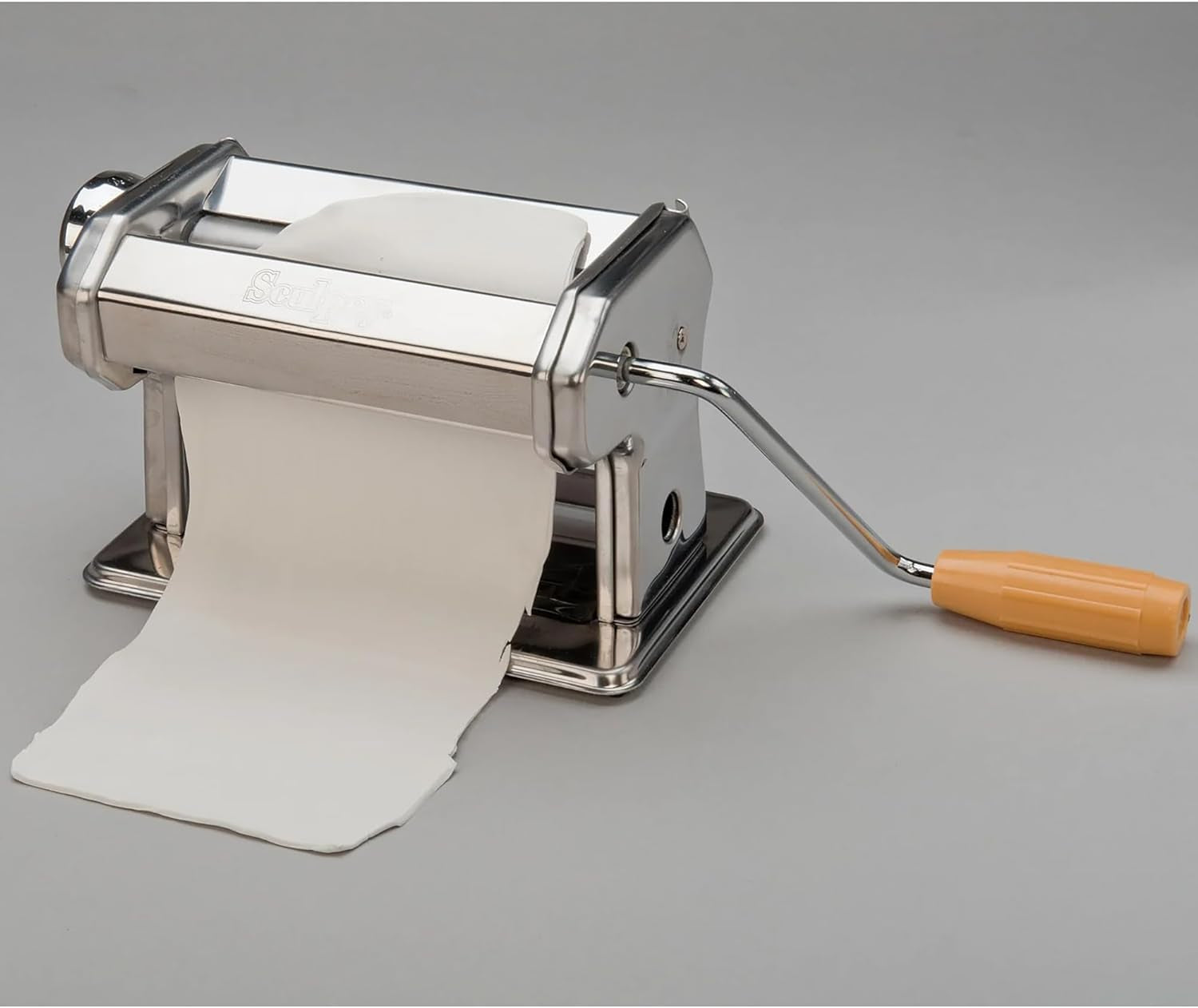 Tools Clay Conditioning Pasta Machine, Polymer Oven-Bake Clay Tool, 9 Thickness Settings, Includes Clamp and Hand Crank, Great for All Skill Levels and Craft Projects