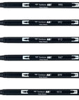 56236 Dual Brush Pen Art Markers, Portrait, 6-Pack. Blendable, Brush and Fine Tip Markers