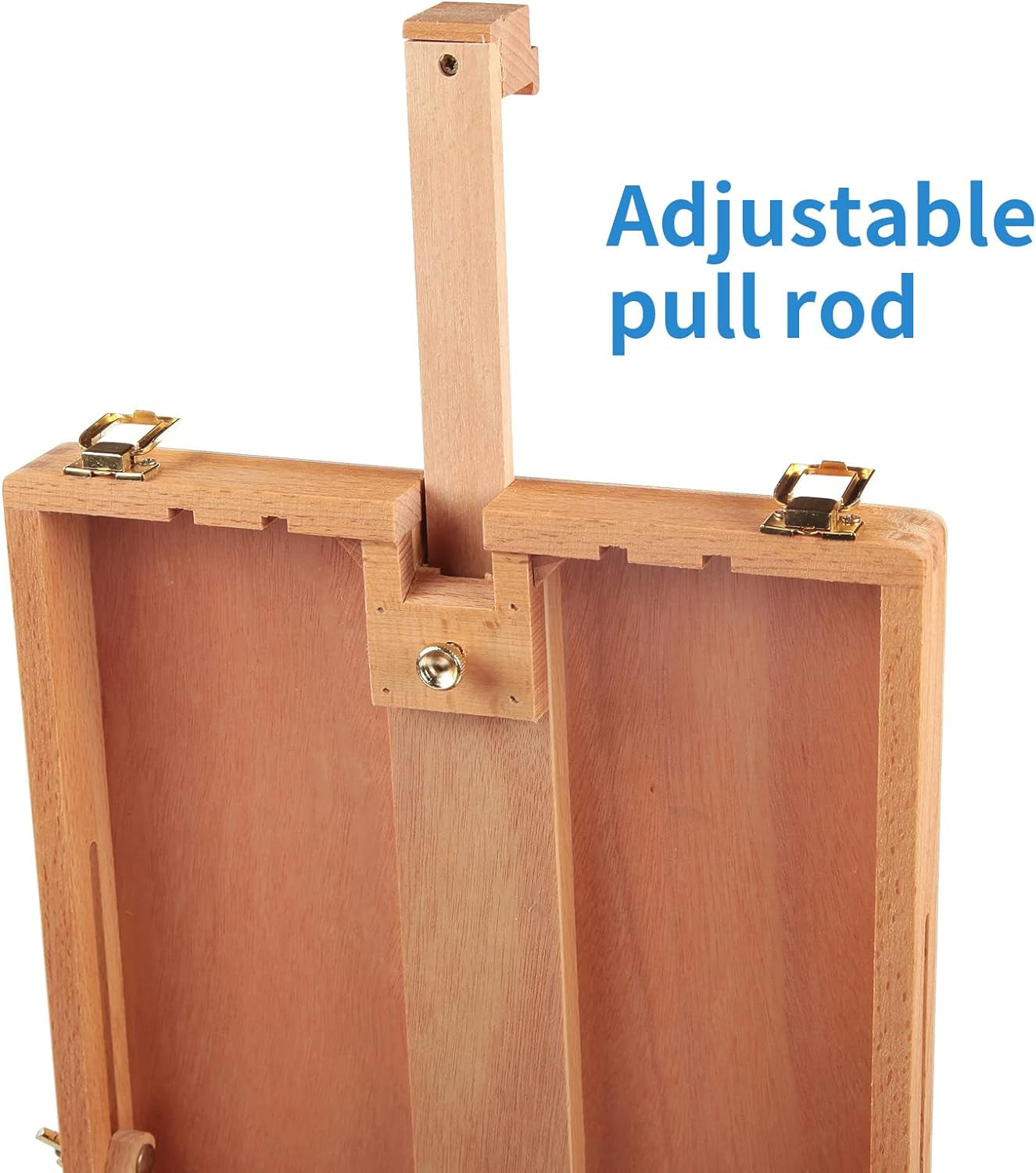 Wooden Tabletop Easel, Solid Wood Sketchbox Desktop Easel for Painting, Portable Art Drawing Easel for Beginners and Professionals