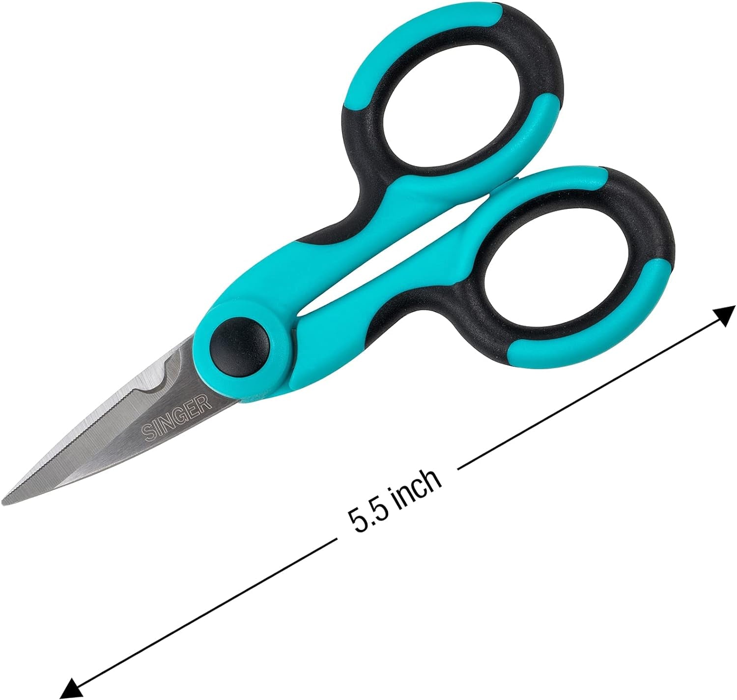 00558 5-1/2-Inch Proseries Heavy Duty Scissors with Power Notch , Teal