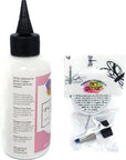Art Glitter Glue Designer Dries Clear Adhesive 4 Oz with Ultra Fine Metal Tip, Standard
