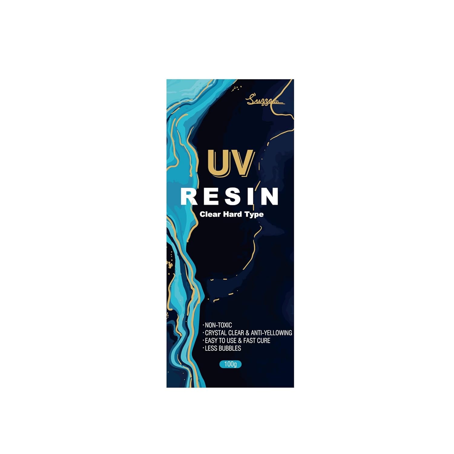 UV Resin 100G No Odor &amp; Low Shrinkage &amp; Low Viscosity, Ultraviolet Fast Curing UV Resin Clear for DIY Crafts, Coating Casting