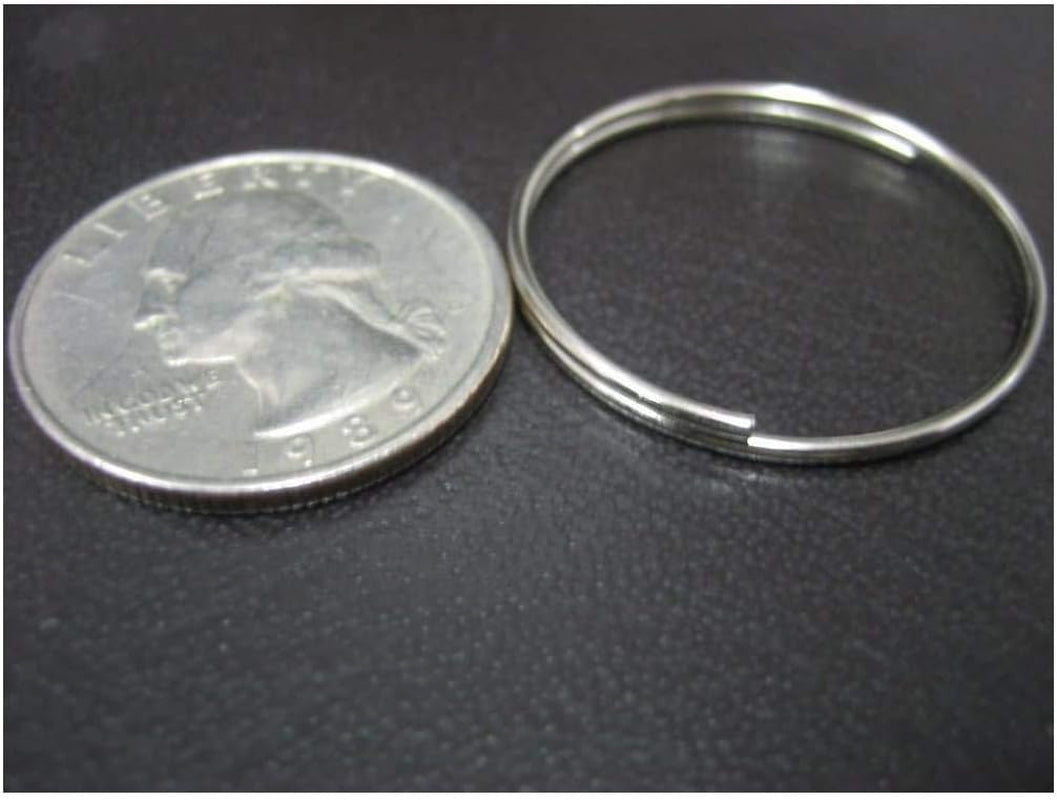 Lot 1000 Pc 1" Bulk Split Rings /Locksmith Give Away Keyrings / 1.1Mm X 28Mm/New