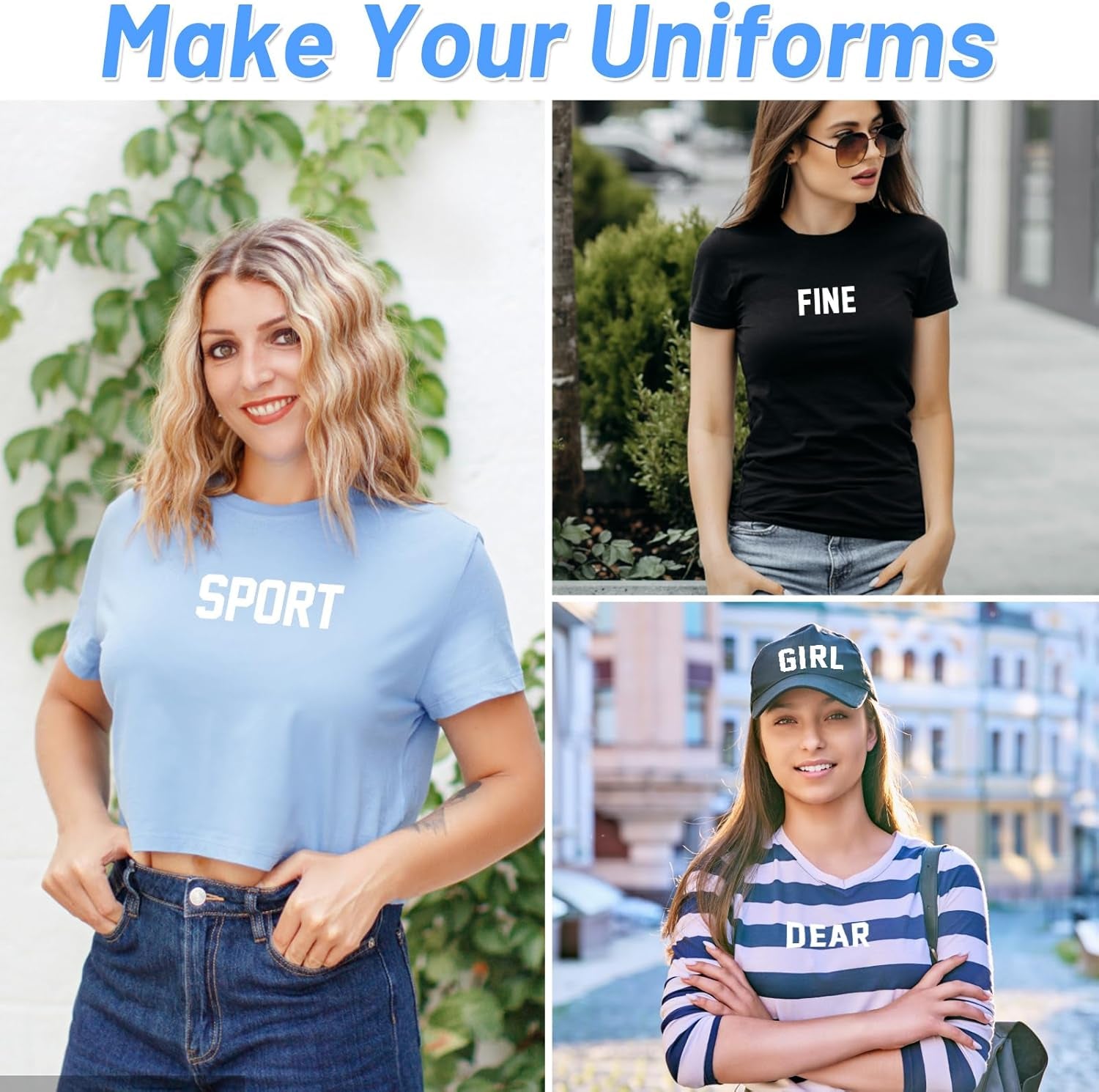 223 Pcs Iron on Letters and Numbers, 8 Inch Clothing Heat Transfer 0 to 9 Jersey Iron on Numbers, 2 Inch White Iron on Vinyl Letters with A-Z PU Alphabets Sticker for DIY Craft Team Uniform Sports