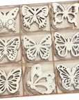 Pack of 45 Unfinished Wooden Butterfly Shaped Cutouts for DIY Crafts 3.5 Inch 5-Count Each