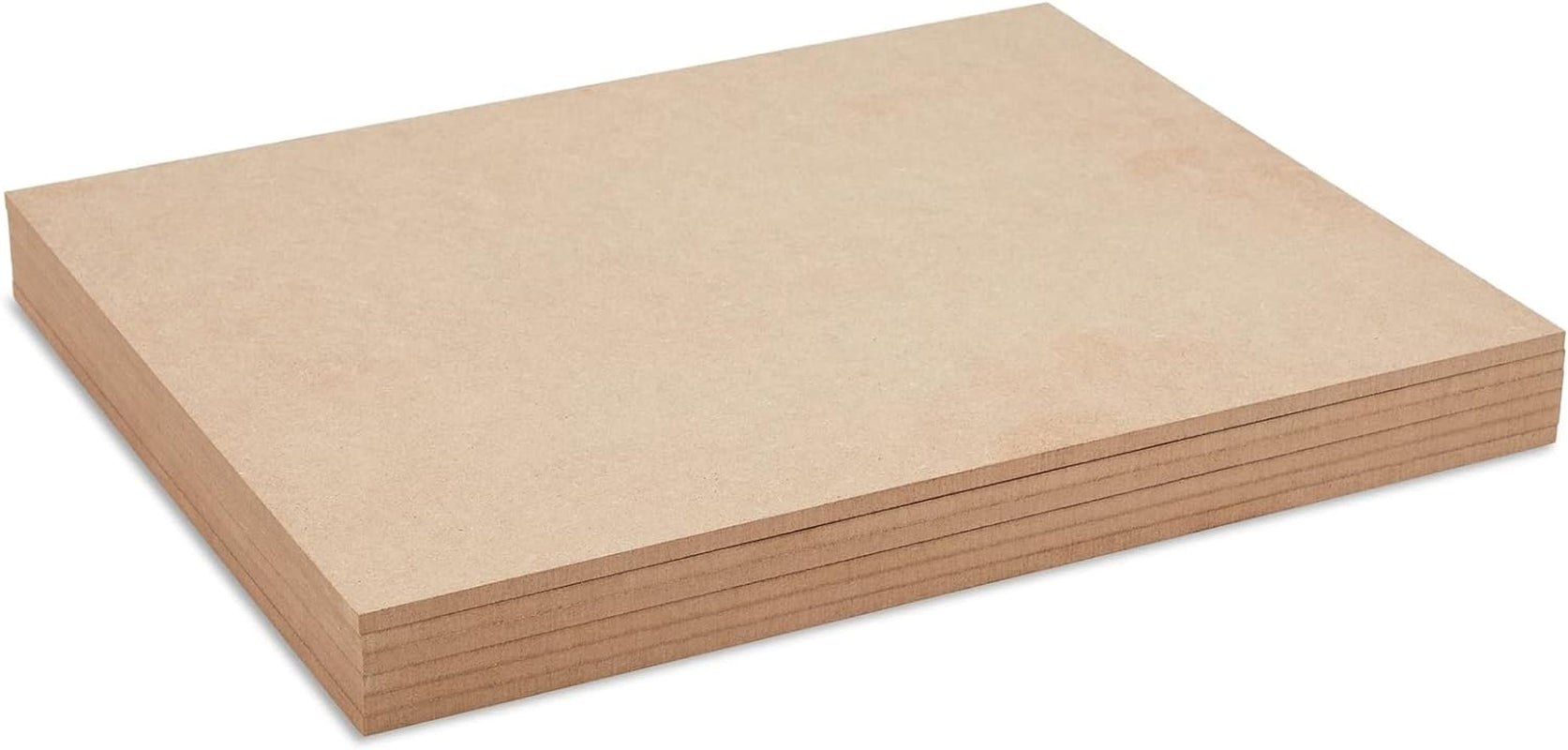 1/4 in MDF Wood Chipboard Sheets for Crafts, Engraving, Painting (11X14 In, 6 Pack)