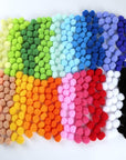 400 Pieces 1 Inch 20 Colors Pompoms Arts and Crafts Pom Poms Balls for Hobby Supplies and Creative Craft DIY Material