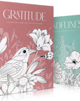 Beautiful Adult Coloring Book Set of 2 for Relaxation - Gratitude and Mindfulness Books with Inspirational Quotes Making It a Great Gift - Perfect Stress-Relieving Books Fun to Color for Women